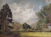 John Constable Malvern Hall:The entrance front oil
